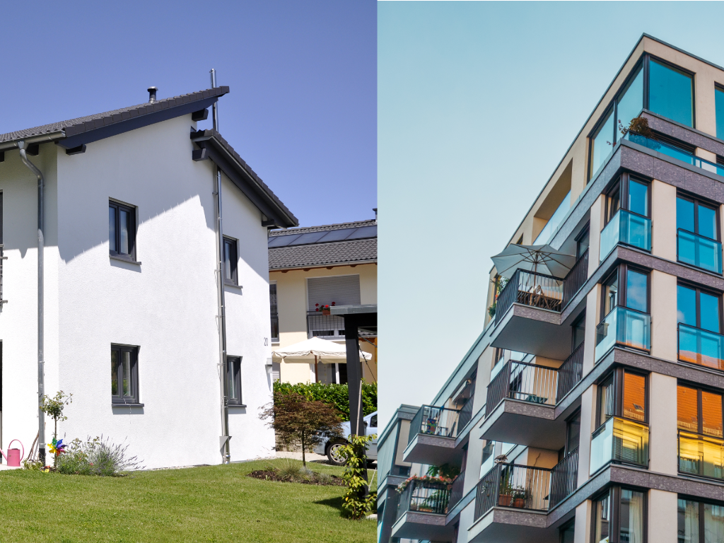 Anlegerwohnung vs. Eigenheim